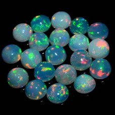 Natural Ethiopian opal 2mm round cabochon